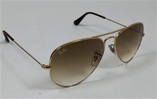 RAY-BAN AVIATOR GOLD FRAME RB3025 001/51 GRADIENT BROWN